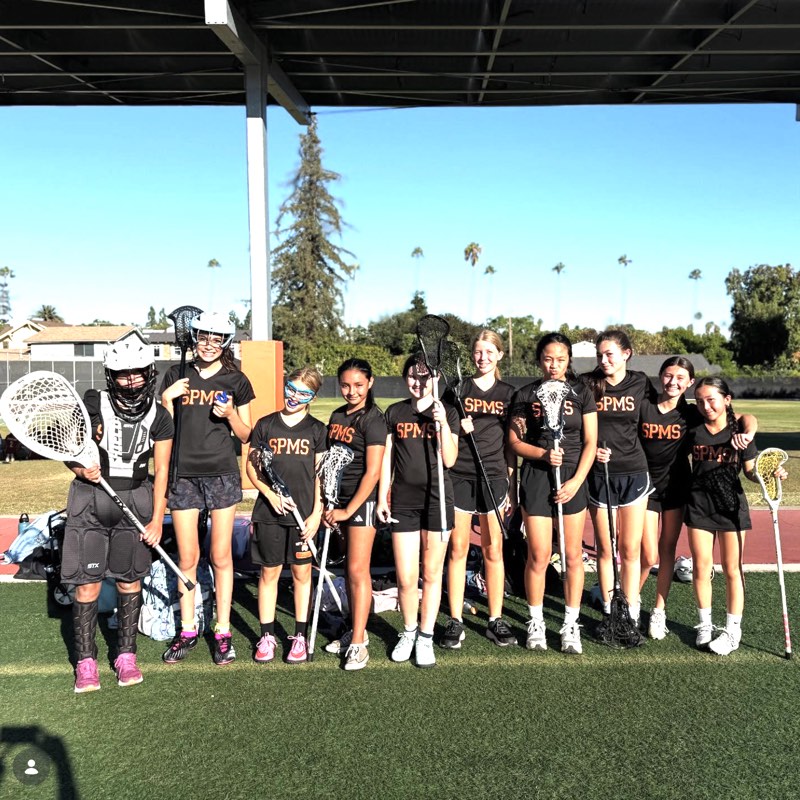 South Pasadena Middle School girls lacrosse team